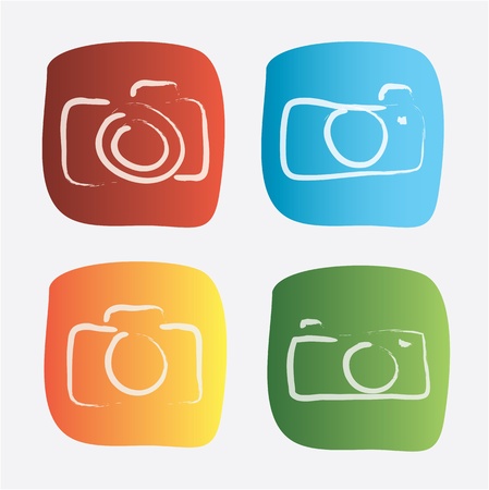 camera design over white background vector illustrationのイラスト素材