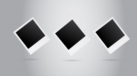 photographs design over gray  background vector illustrationのイラスト素材