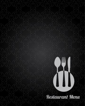 menu design over  black background vector illustration  のイラスト素材