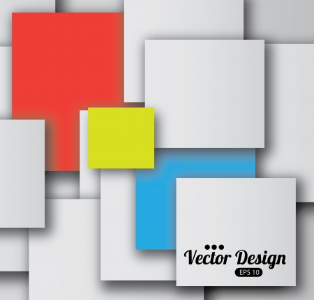 Illustration pour design of squares  over gray background vector illustration  - image libre de droit