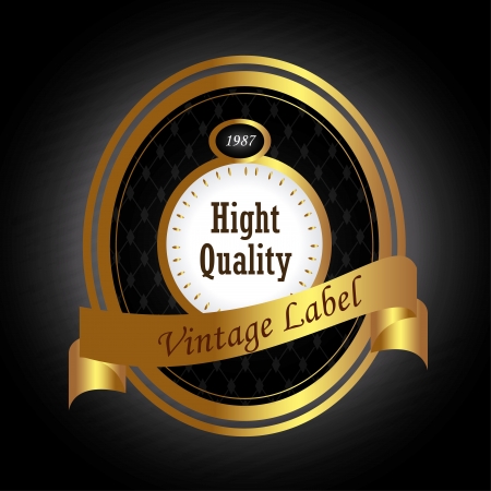 high quality label over black background vector illustration のイラスト素材