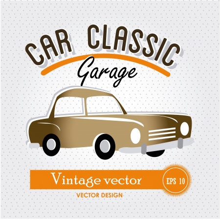 car classic design over vintage background vector illustration のイラスト素材