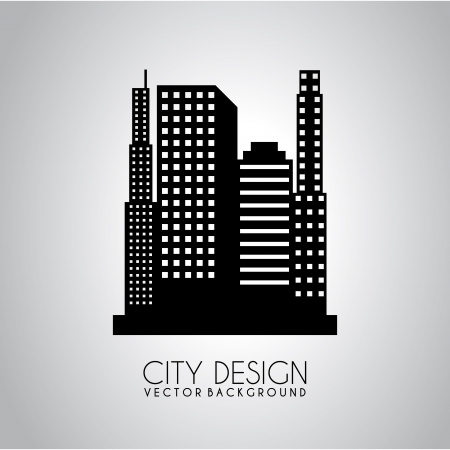 city design over gray background vector illustration のイラスト素材