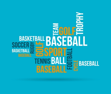 sports design over  blue background vector illustration のイラスト素材