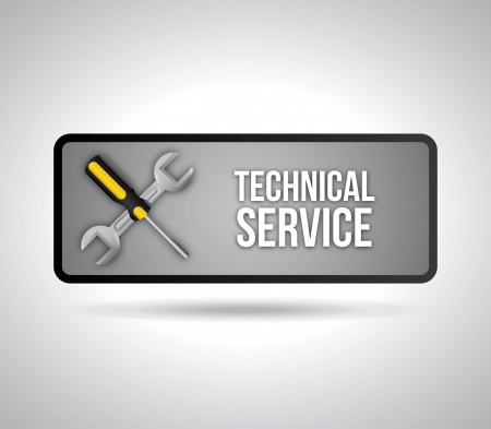 technical service over gray background vector illustration のイラスト素材