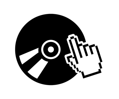 compact disc design over white background   のイラスト素材