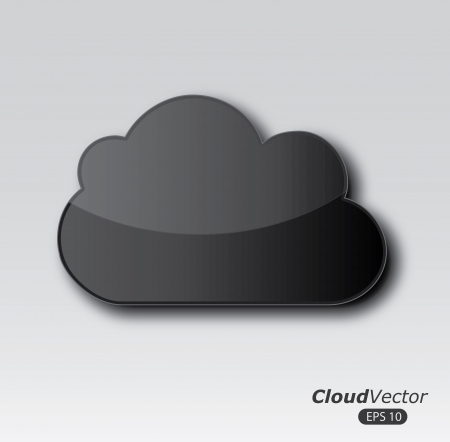 clouds design over gray  background vector illustration のイラスト素材