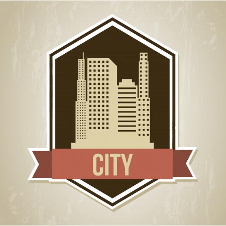 city design over beige background vector illustration のイラスト素材