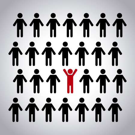 people silhouette over gray background vector illustration のイラスト素材