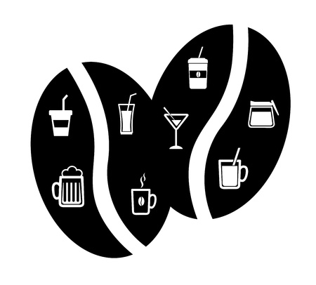 coffee design over white background vector illustration のイラスト素材