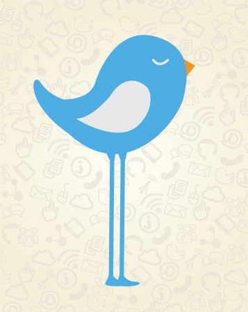 bird design over vintage background vector illustration のイラスト素材