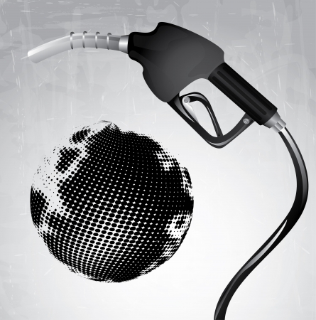 oil world over gray background vector illustrationのイラスト素材
