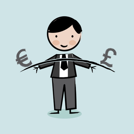 businessman design over blue background vector illustration のイラスト素材