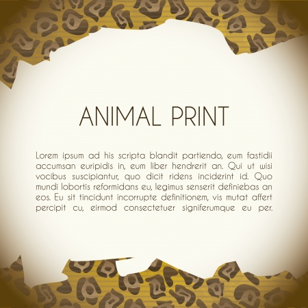 animal print over leopard skin background のイラスト素材