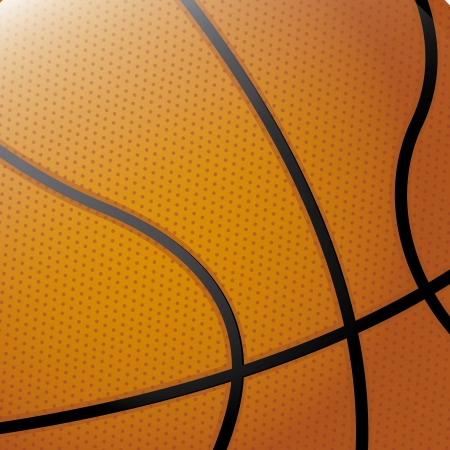 basketball over orange background vector illustration のイラスト素材