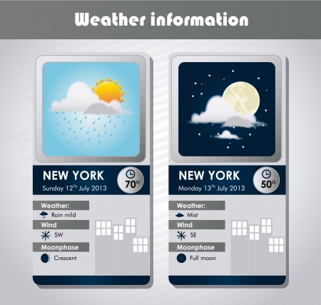 weather information over gray background vector illustration のイラスト素材