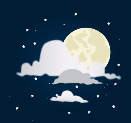 night design over sky background vector illustration のイラスト素材
