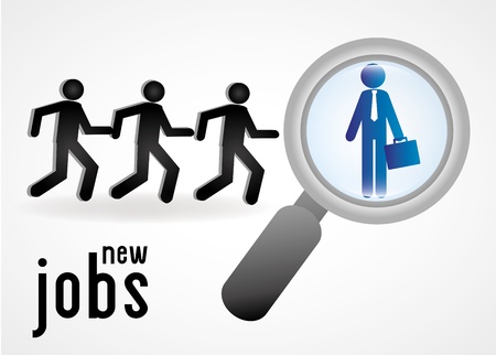 new jobs design over white background vector illustration のイラスト素材