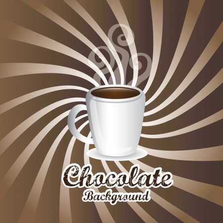 chocolate design over grunge background vector illustration のイラスト素材