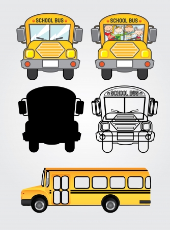 bus icons over white background vector illustration のイラスト素材