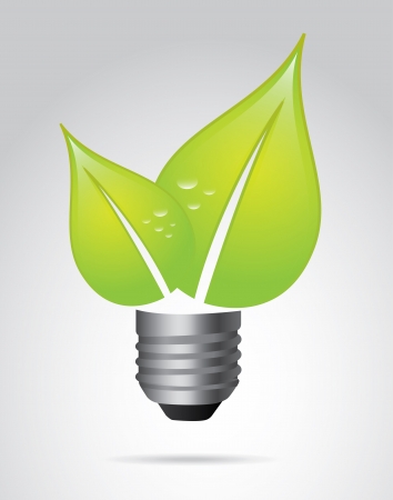 eco idea over gray background vector illustration のイラスト素材