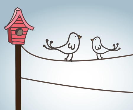 birds design over sky background vector illustrationのイラスト素材
