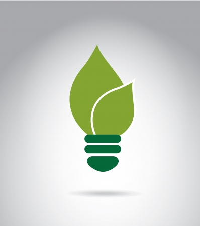 eco energy design over gray background のイラスト素材