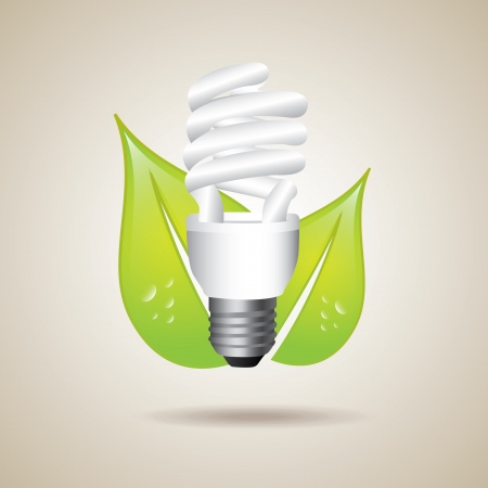 eco idea over gray background のイラスト素材