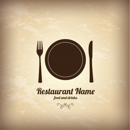 menu design over vintage background のイラスト素材