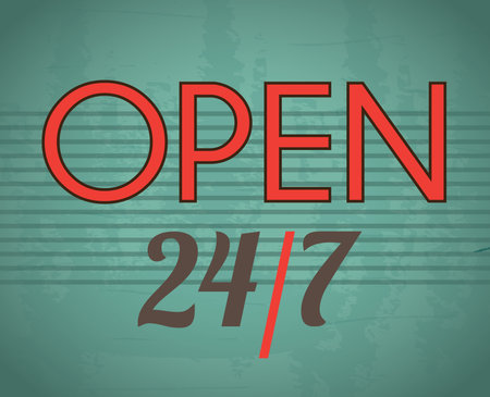 Open label over vintage background 