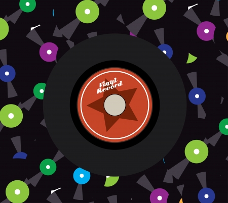 vinyl skin over more vinyls background のイラスト素材