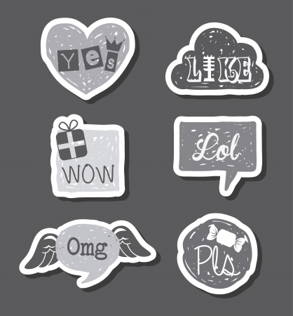 comics icons over gray backgroundのイラスト素材