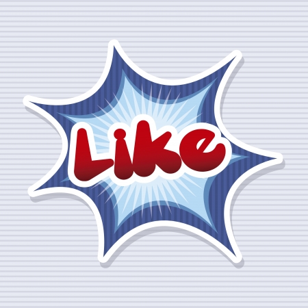 like comic icon over blue backgroundのイラスト素材