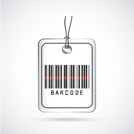 barcode design over gray backgroundのイラスト素材
