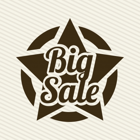 big sale over lineal background のイラスト素材