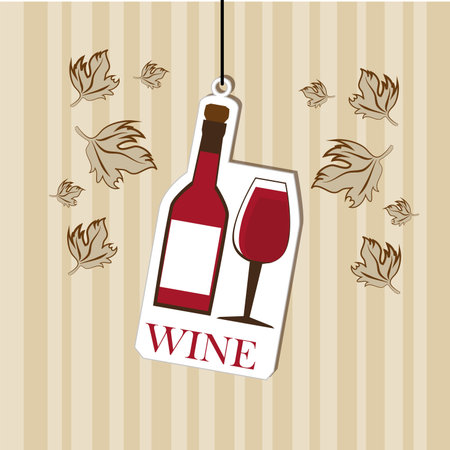 wine design over grunge background のイラスト素材