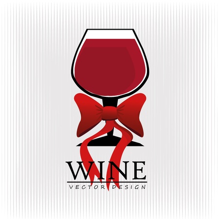 wine design  over gray background のイラスト素材