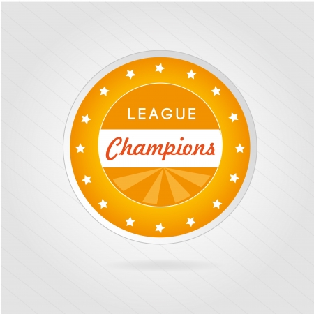 champions league over gray background のイラスト素材