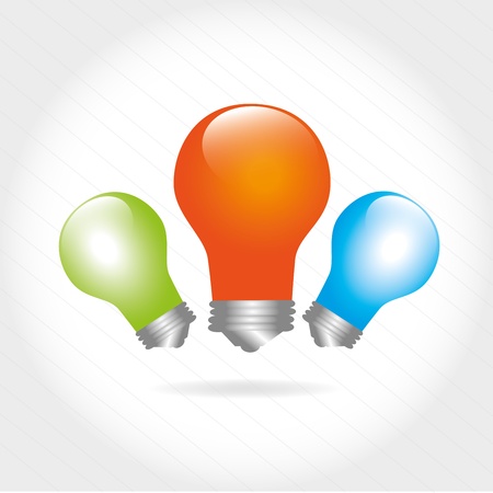 bulbs design over gray background のイラスト素材