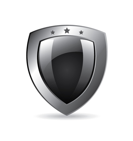 shield design over white background のイラスト素材