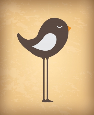 bird design over vintage background のイラスト素材