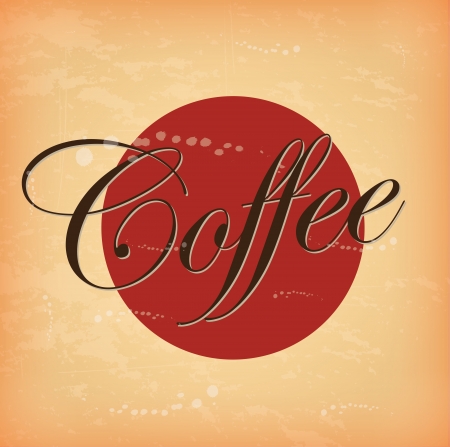 coffee design over vintage background のイラスト素材