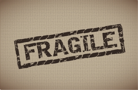 fragile seal over lineal background のイラスト素材