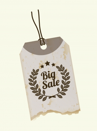 big sale label over white background のイラスト素材