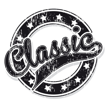 classic seal over white background のイラスト素材