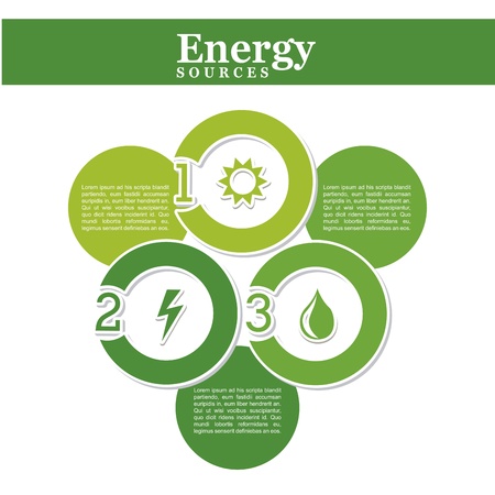 energy source over white background のイラスト素材
