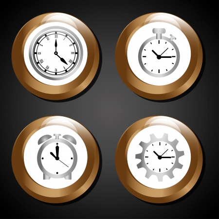 watches design over black background illustration のイラスト素材