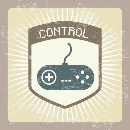 control design over vintage background のイラスト素材