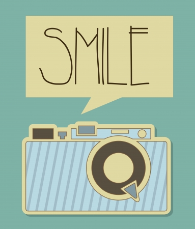 camera design over blue background のイラスト素材