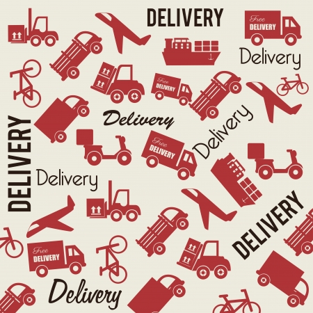 delivery skin over white backgroundのイラスト素材